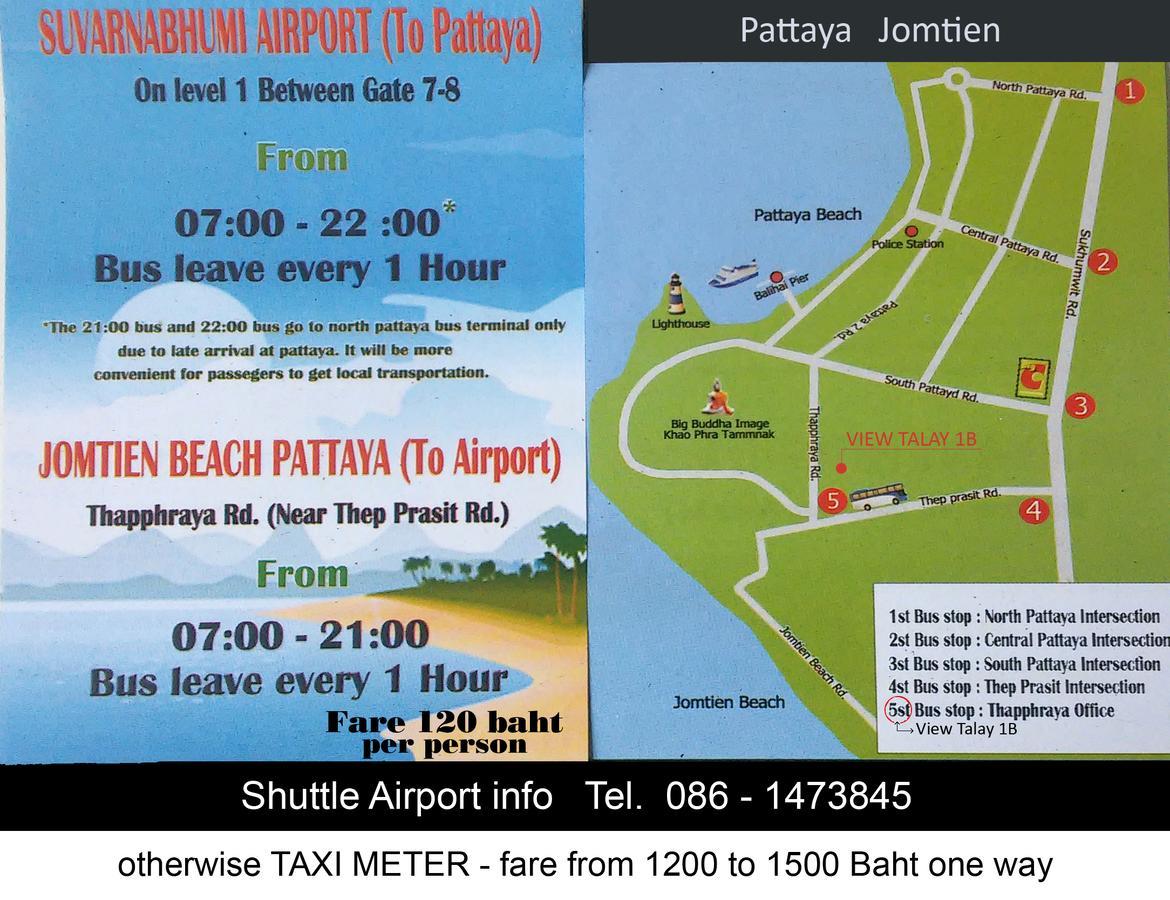 View Talay 1B Studio Pattaya Esterno foto